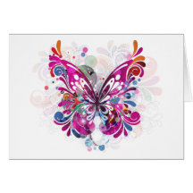 Butterfly ~ Butterflies Customise Template Greeting Card