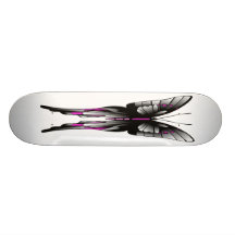 butterfly girls skate board deck