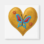 BUTTERFLY HEART Locker Magnets, Refrigerator