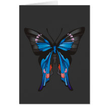 Butterfly in Blue Notecard