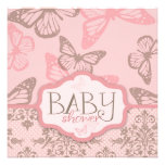 Butterfly Kisses Petal Invitation Square