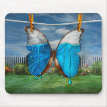 Butterfly - Morpho - I hate it when the colours ru Mouse Mats