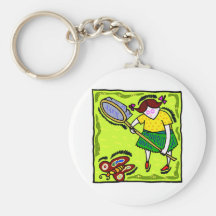 Butterfly Net Key Chain