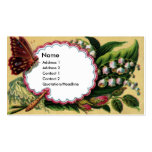 Butterfly on Fan Victorian Calling Card Business Card