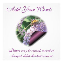 Butterfly Page Invitation-customise