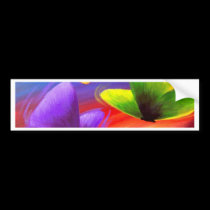 Butterfly Painting Art - Multi bumper stickers