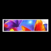 Butterfly Parade Painting Art - Multi bumper stickers