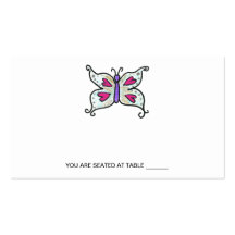 Butterfly Place Cards Business Card