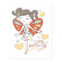 Butterfly Princess Postcards
