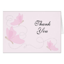 Butterfly Thank You Card