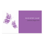 Butterfly Violet & White Elegant Modern Simple Business Card