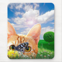 Butterfly Watcher Mouse Pad