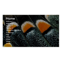 Butterfly wing scale pattern business card template