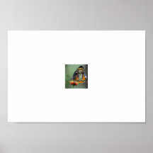 Butterfly wing with angel poster