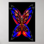 Butterfly Woman three h Print