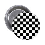 button - black & white checkers
