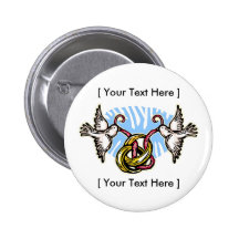Button: Rings and Doves