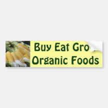 Buy Eat Grow Organic bumper sticker
