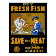 Buy Fresh Fish Postcards