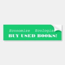 Buy used books bumper sticker