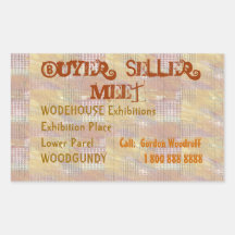 Buyer Seller Meet Template Rectangle Stickers