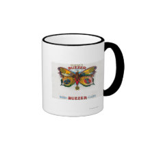 Buzzer Cigar Box Label Coffee Mugs