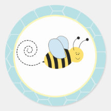Buzzy Bees Bumble Bee Envelope Seals / Toppers 20 Sticker