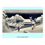 by Ando, Hiroshige Ukiyo-e. Postcard