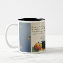 By Pumpkin Fat Vintage Halloween Art Coffee Mug