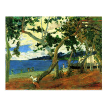 By the sea - Paul Gauguin Postcards