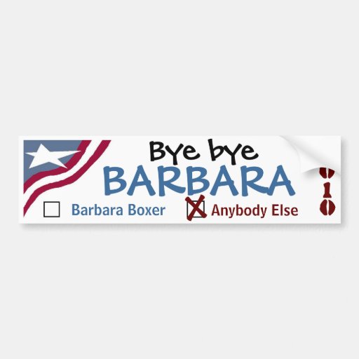 Bye bye Barbara Bumper Sticker