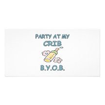 BYOB  Boy's Photo Greeting Card
