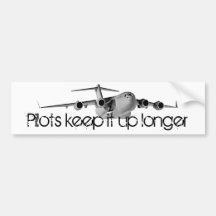 C17, Pilots keep it up longer Bumper Sticker