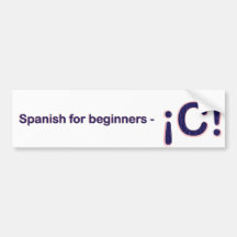 ¡C! BUMPER STICKER