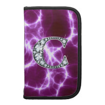 C "Diamond Bling" Lightning Rickshaw Folio Organizers