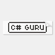 C# Guru Bumper Sticker