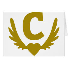 C-Winged-Heart.png Greeting Card