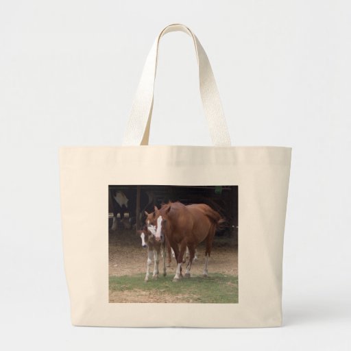 CA- Beautiful Large Horses Tote Bag