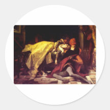 Cabanel Alexandre The Death of Francesca de Rimini Sticker