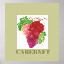 Cabernet Grapes poster