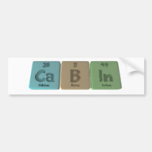 Cabin-Ca-B-In-Calcium-Boron-Indium.png Bumper Stickers
