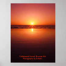 Cablebeach Sunset WA Posters