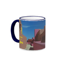 Cabo Coffee Mug Path Through Colourful Walls