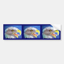 Cachinnating Eagle Bumper Sticker