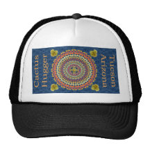 Cactus Hugger Hat with Barrel Cactus Mandala 2