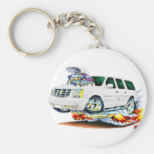 Cadillac Escalade White Truck Keychains