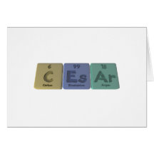 Caesar as Carbon Einsteinium Argon Card