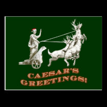 Caesar's Greetings Postcard postcards