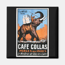 Cafe' Collas Fridge Magnet