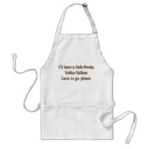Cafe-Mocha Vodka-Valium Latte Aprons